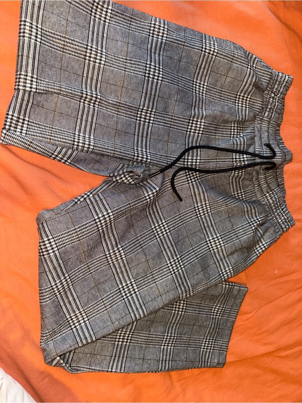 a new day Gray Plaid Elastic-Waist Joggers